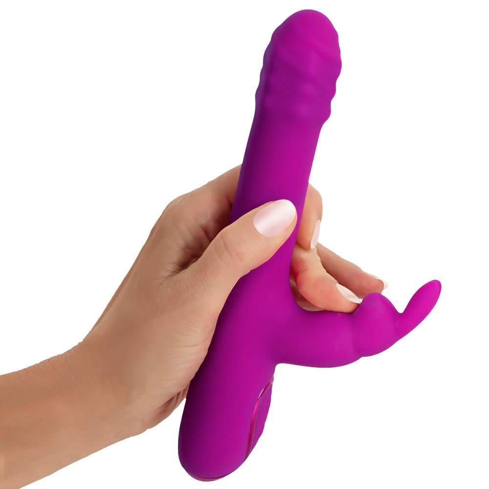 Sweet Smile Rabbit Vibrator med Rotation og Thrust Funktion