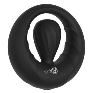 Rebel Mens Gear Penisring med Vibrerende Stimulator