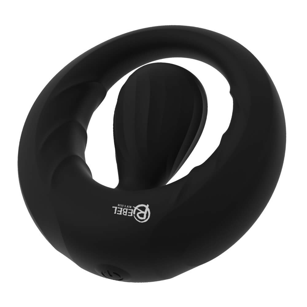 Rebel Mens Gear Penisring med Vibrerende Stimulator