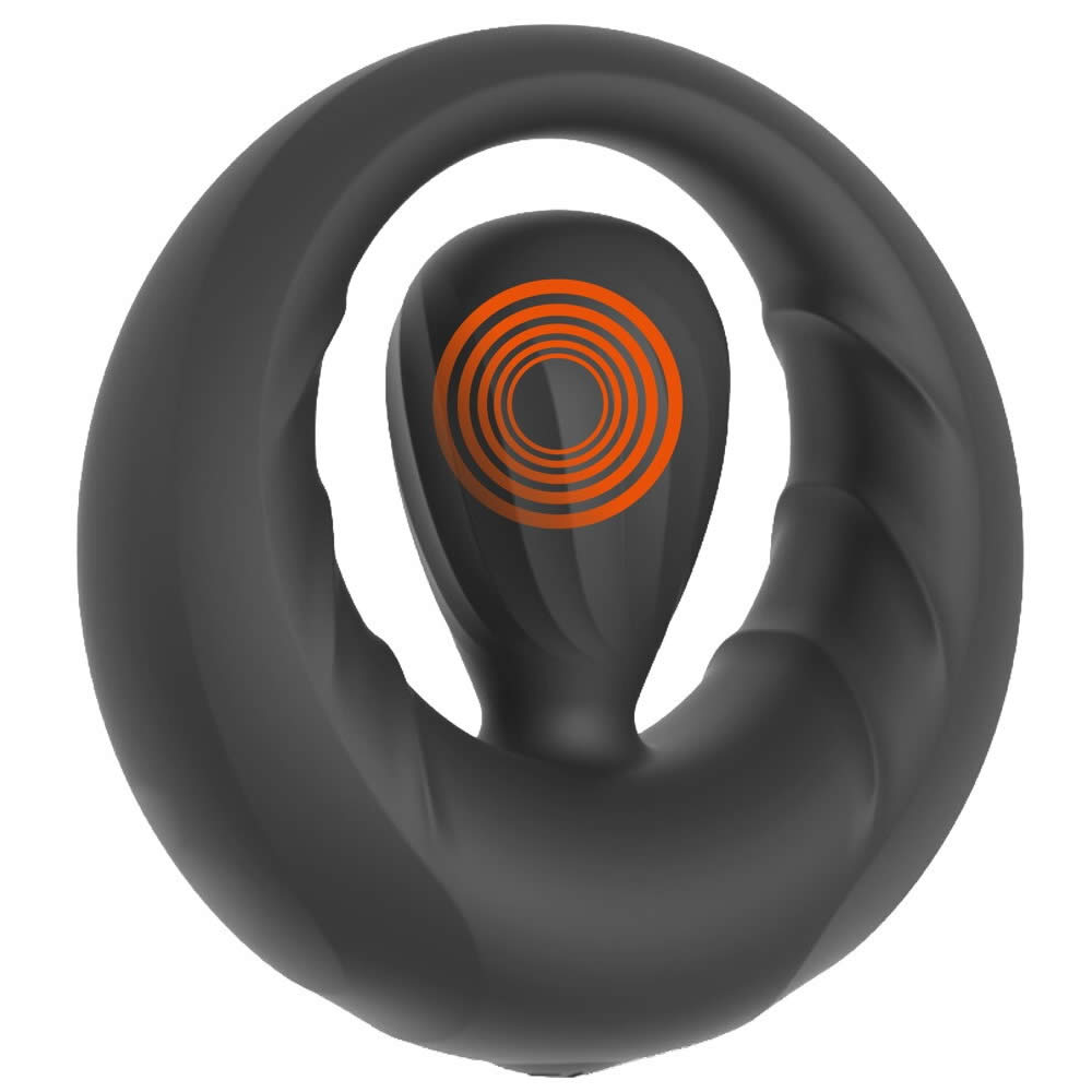 Rebel Mens Gear Penisring med Vibrerende Stimulator
