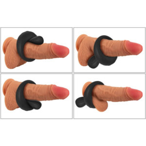 Rebel Mens Gear Penisring med Vibrerende Stimulator