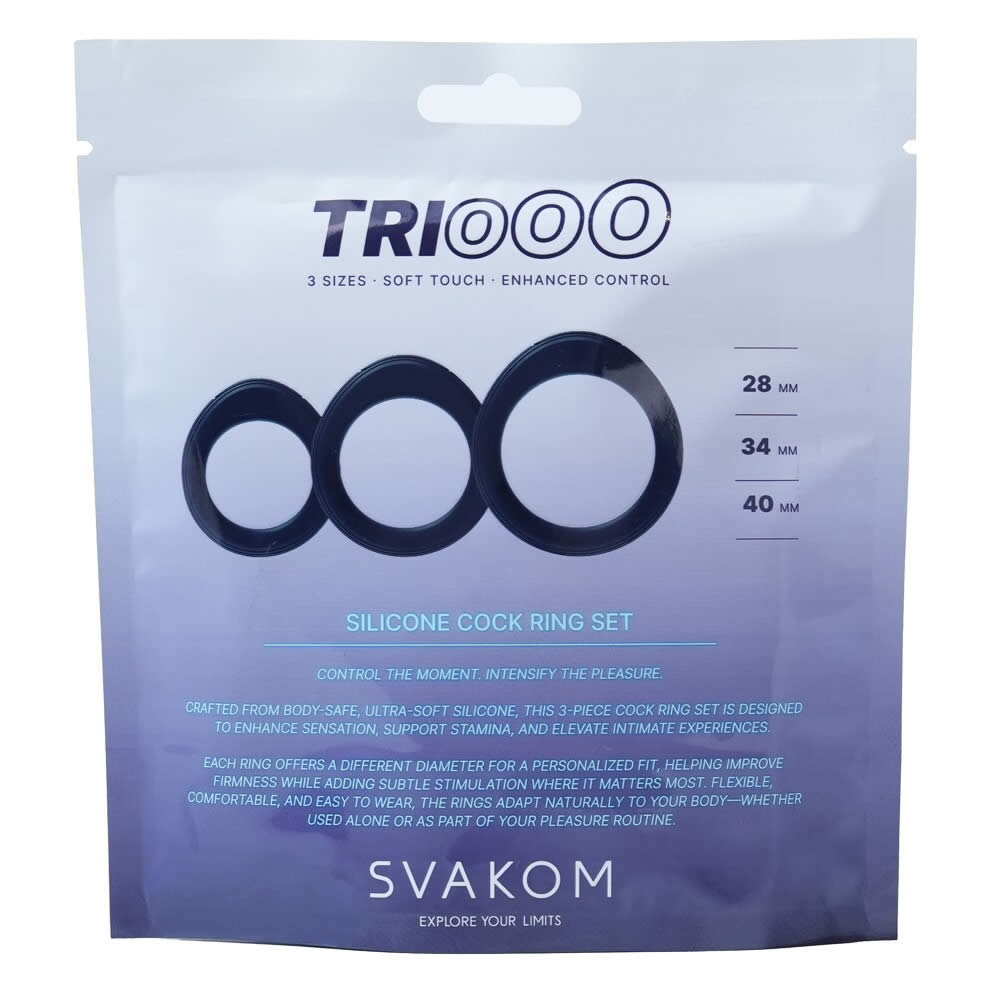 Svakom Triooo Penisring Sæt i Silikone