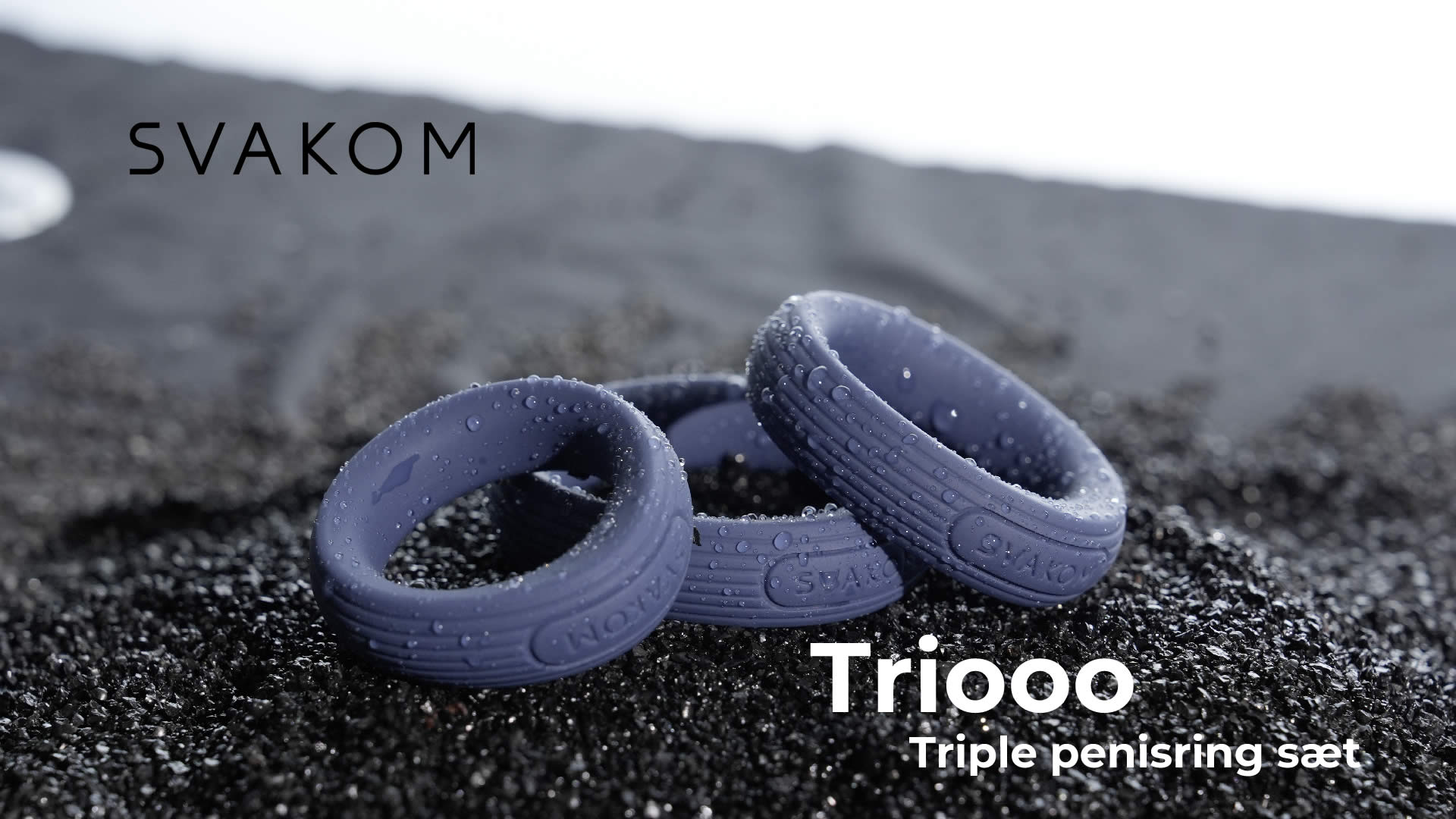 Svakom Triooo Penisring Sæt i Silikone