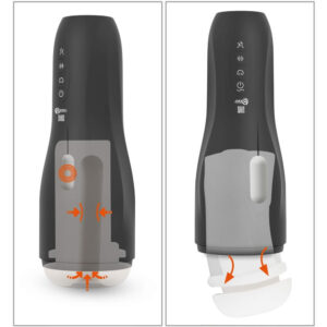 Rebel Mens Gear Masturbator med 3 Funktioner