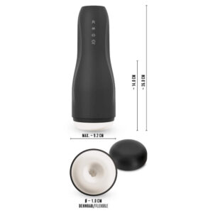 Rebel Mens Gear Masturbator med 3 Funktioner