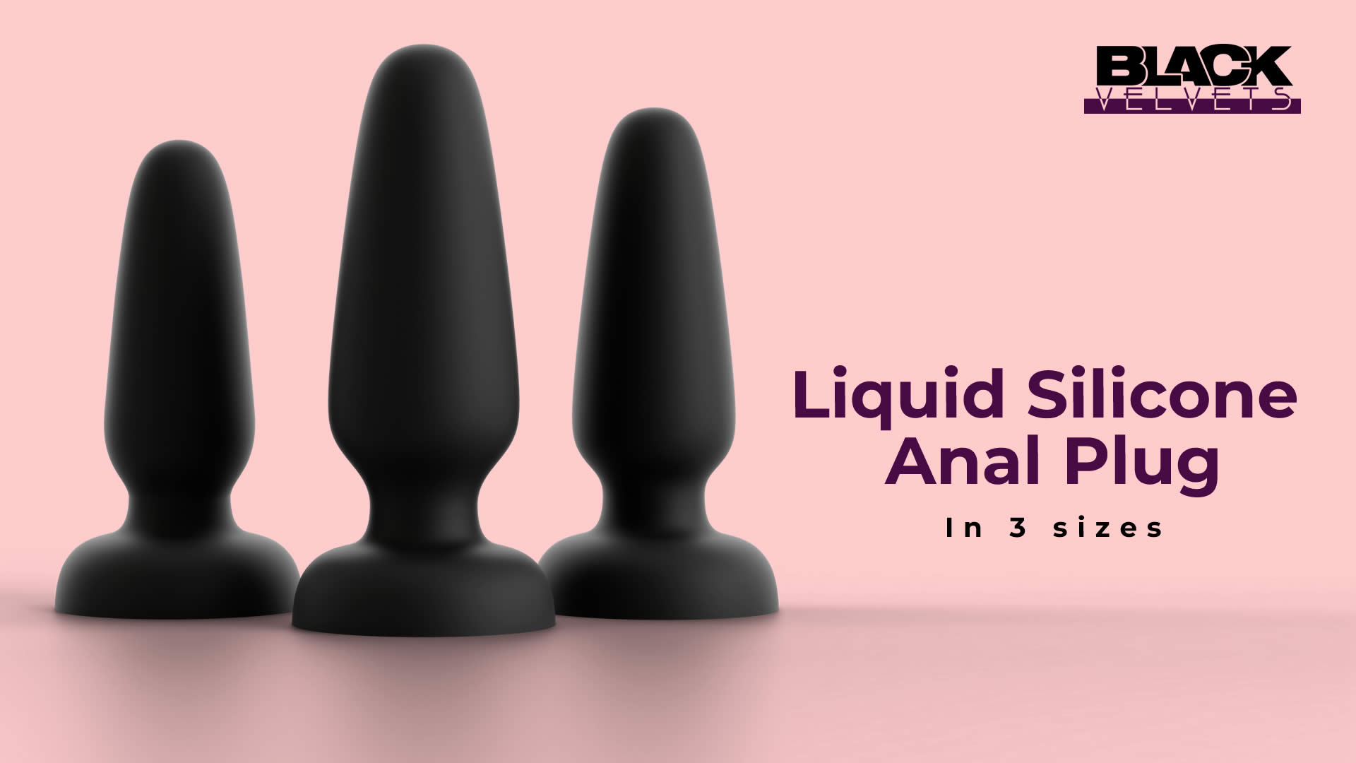 Black Velvets Liquid Silikone Anal Plug