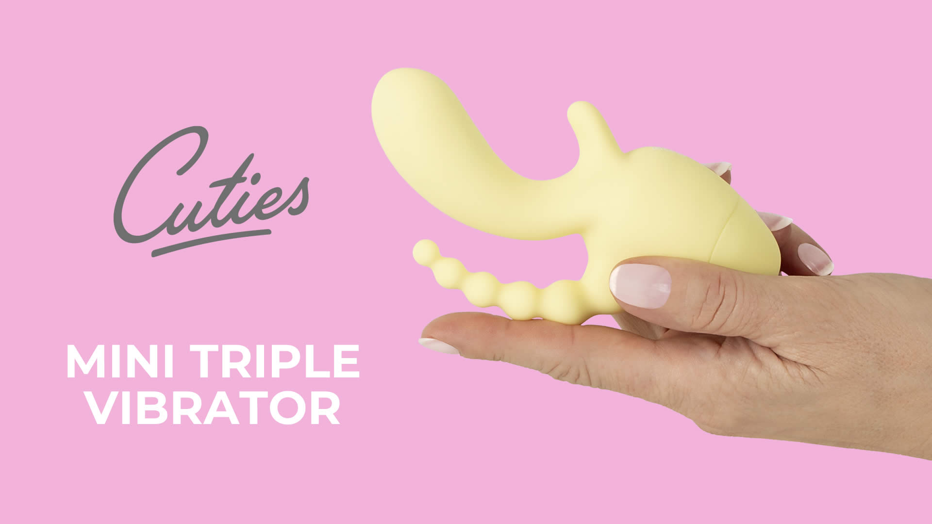 Cuties Mini Triple Rabbit Vibrator med Anal Stimulator