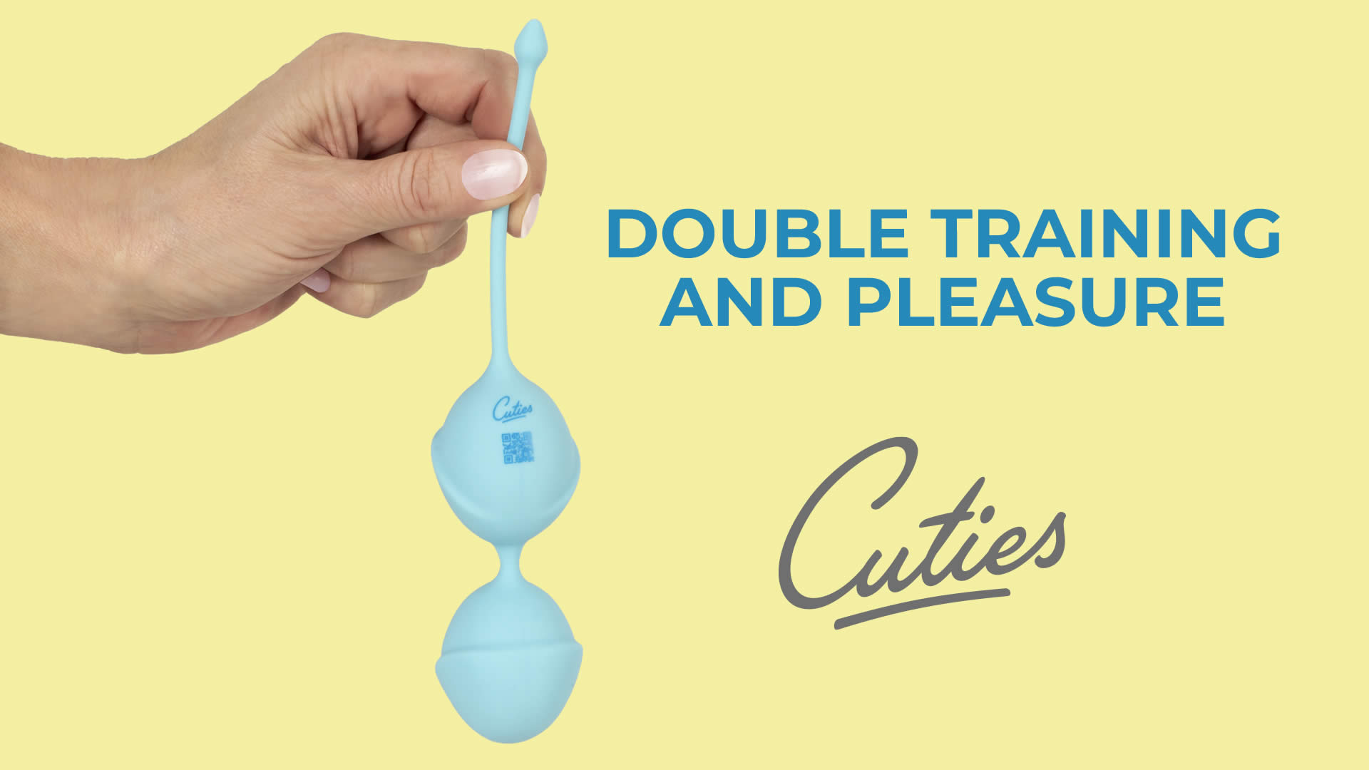Cuties Ocean Silikone Duo Bækkenbundskugler med Vibro Kugle
