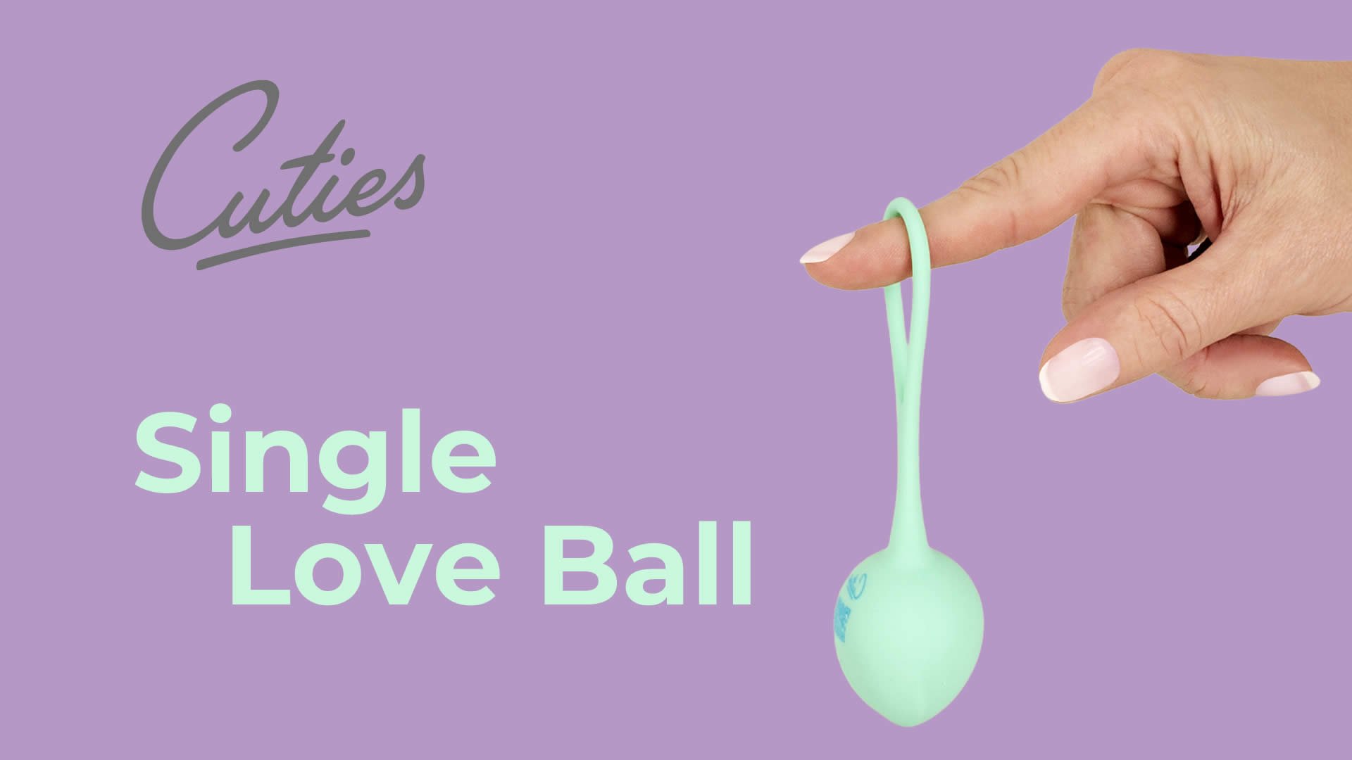 Cuties Single Silikone Bækkenbundskugle med Vibro Kugle