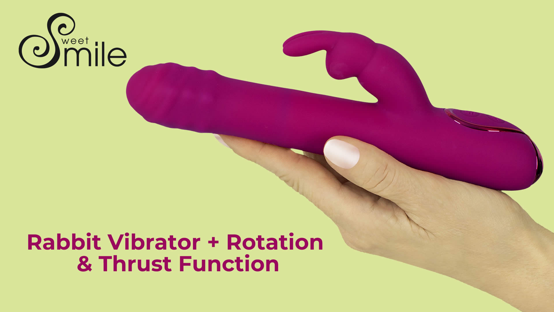 Sweet Smile Rabbit Vibrator med Rotation og Thrust Funktion