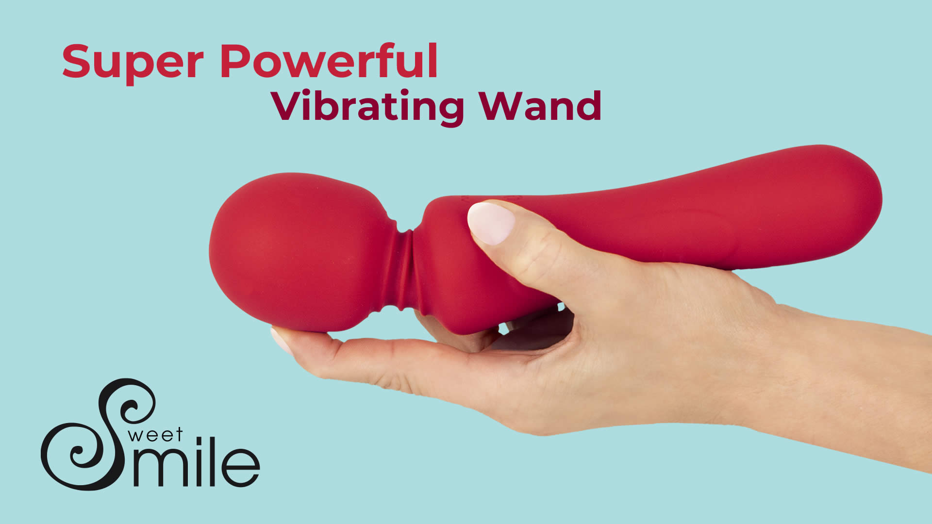 Sweet Smile Super Powerful Vibrating Wand Massagestav